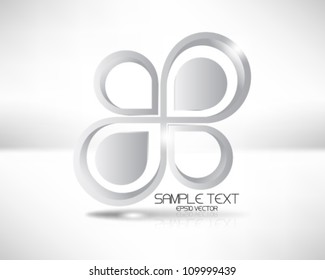 eps10 vector modern chrome icon illustration