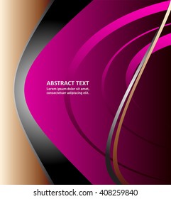 eps10 vector modern corporate business layout background design, wave lines and round elements
