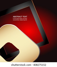 eps10 vector modern corporate business layout background design, wave lines and round elements
