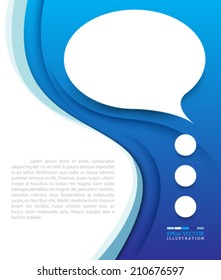 eps10 vector modern corporate speech concept illustration