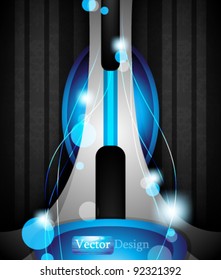 Eps10 Vector Modern Futuristic Blue Design