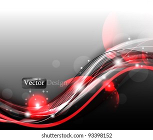Eps10 Vector Modern Futuristic Red Business Concept Design