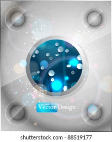 Eps10 Vector Modern Glass Window Concept Background Design