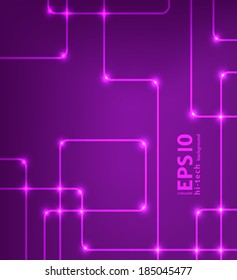 EPS10 vector modern hi-tech glowing background illustration