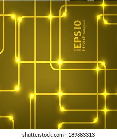 EPS10 vector modern hi-tech glowing background illustration
