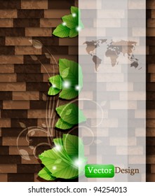 Eps10 Vector Modern Nature Background Concept Design