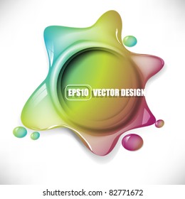 eps10 vector multicolor icon splatter design