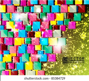 eps10 eps10 vector multicolor square background design