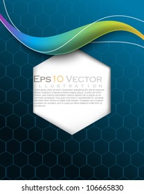 eps10 vector multicolored wave abstract seamless pattern, frame background illustration