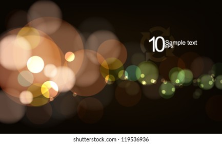 eps10 vector night lights illustration