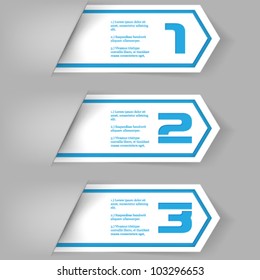 eps10 vector numbered banner template