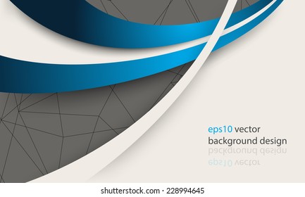 eps10 vector overlapping blue lines elements modern business background