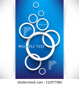 eps10 vector overlapping circles concept background