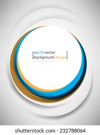 eps10 vector solapamiento de marco geométrico círculo fondo de negocio