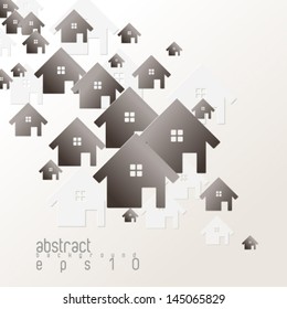 eps10 fondo del icono de la casa superpuesta vectorial