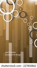 eps10 vector overlapping rings on wood floor background