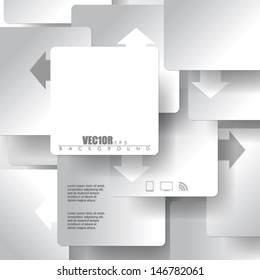 diseño de infografía de cuadrados de vectores eps10