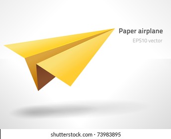 EPS10 vector paper aircraft