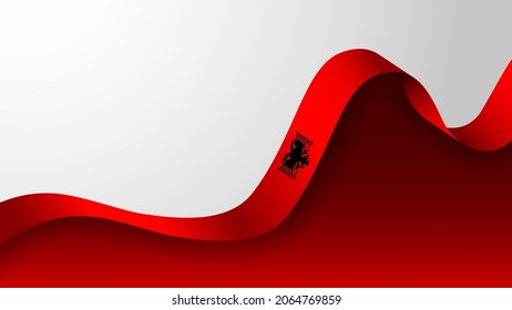 EPS10 Vector Patriotic Background with Albania flag colors. An element of impact for the use you want to make of it.