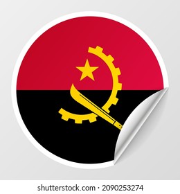 EPS10 Vector Patriotic background with Angola flag colors. An element of impact for the use you want to make of it.