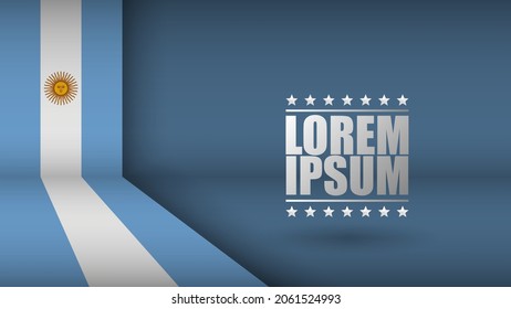 EPS10 Vector fondo patriótico con colores de bandera argentina. Un elemento de impacto para el uso que desea hacer de él.