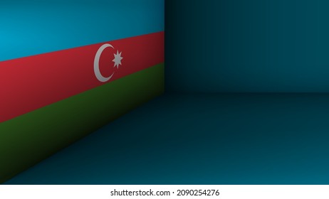 EPS10 Vector Patriotic background with Azerbaijan flag colors. An element of impact for the use you want to make of it.