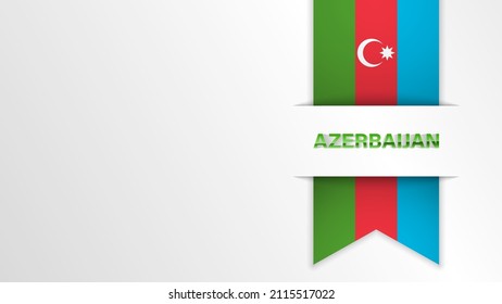 EPS10 Vector Patriotic background with Azerbaijan flag colors and written with reflection. An element of impact for the use you want to make of it.