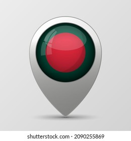 EPS10 Vector Patriotic background with Bangladesh flag colors. An element of impact for the use you want to make of it.