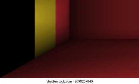 EPS10 Vector Patriotic background with Belgium flag colors. An element of impact for the use you want to make of it.