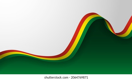 Fondo patriótico del vector EPS10 con colores de bandera boliviana. Un elemento de impacto para el uso que desea hacer de él.