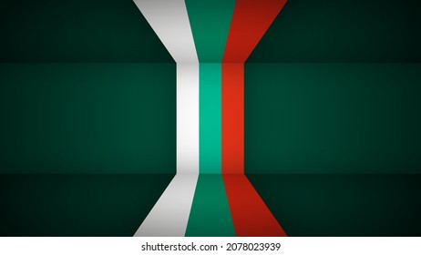 EPS10 Vector Patriotic background with Bulgaria flag colors. An element of impact for the use you want to make of it.