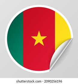 EPS10 Vector Fondo patriótico con colores de bandera de Camerún. Un elemento de impacto para el uso que desea hacer de él.