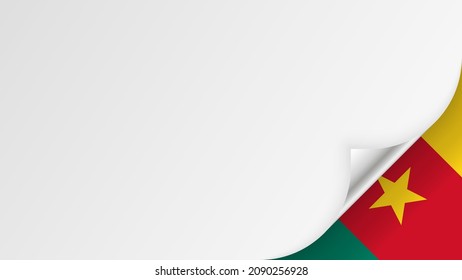 EPS10 Vector Patriotic background with Cameroon flag colors. An element of impact for the use you want to make of it.