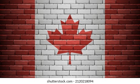 EPS10 Vector Patriotic background with Canada flag colors. An element of impact for the use you want to make of it.