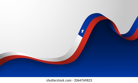 EPS10 Vector Patriotic Background with Chile flag colors. An element of impact for the use you want to make of it.