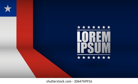 EPS10 Vector Patriotic Background with Chile flag colors. An element of impact for the use you want to make of it.
