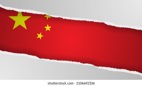 EPS10 Vector Patriotic background with China flag colors. An element of impact for the use you want to make of it.
