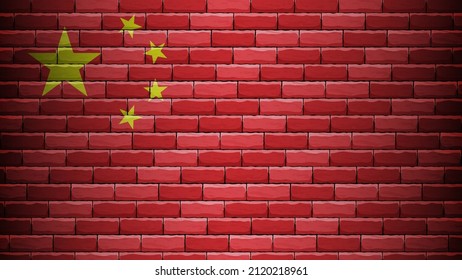 EPS10 Vector Patriotic background with China flag colors. An element of impact for the use you want to make of it.