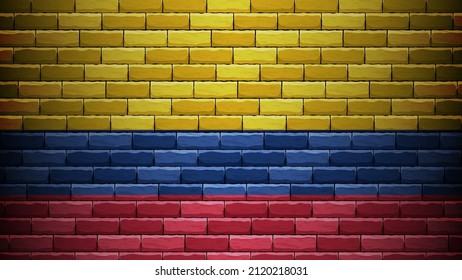 EPS10 Vector Patriotic background with Colombia flag colors. An element of impact for the use you want to make of it.