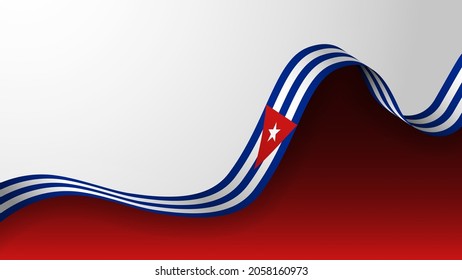 EPS10 Vector fondo patriótico con los colores de la bandera de Cuba. Un elemento de impacto para el uso que desea hacer de él.