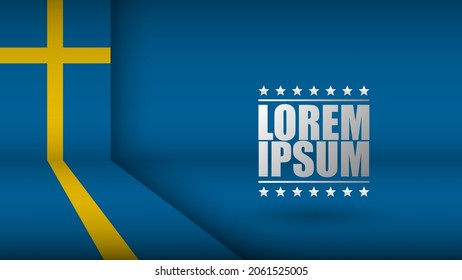 EPS10 Vector fondo patriótico con los colores de la bandera de Suecia. Un elemento de impacto para el uso que desea hacer de él.