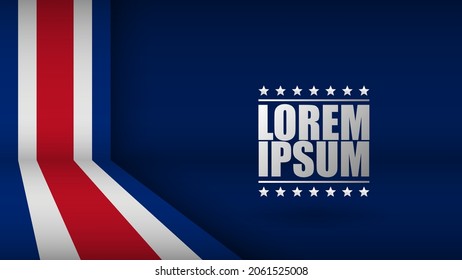 EPS10 Vector Patriotic Background with the colors of the Costa Rican flag. An element of impact for the use you want to make of it.
