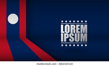 EPS10 Vector Patriotic Background with the colors of the flag of Laos. An element of impact for the use you want to make of it.
