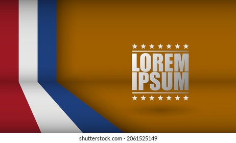EPS10 Vector Patriotic Background with the colors of the flag of Holland. An element of impact for the use you want to make of it.