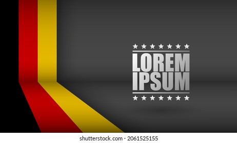 EPS10 Vector Patriotic Background with the colors of the flag of Germany. An element of impact for the use you want to make of it.