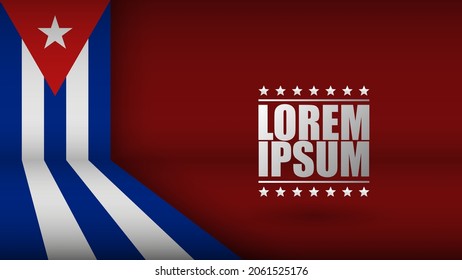 EPS10 Vector fondo patriótico con los colores de la bandera de Cuba. Un elemento de impacto para el uso que desea hacer de él.