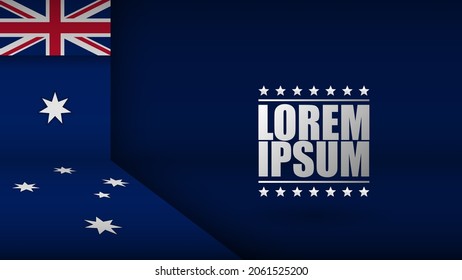 EPS10 Vector Patriotic Background with the colors of the flag of Australia. An element of impact for the use you want to make of it.