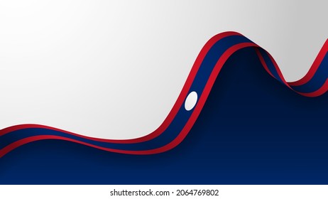 EPS10 Vector Patriotic Background with the colors of the flag of Laos. An element of impact for the use you want to make of it.