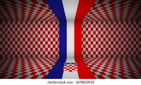 EPS10 Vector Patriotic background with Croatia flag colors. An element of impact for the use you want to make of it.