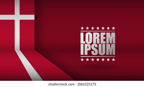 Fondo patriótico del vector EPS10 con colores de bandera de Dinamarca. Un elemento de impacto para el uso que desea hacer de él.
